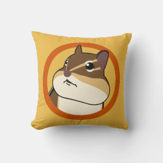 Fijne Chippy Chipmunk Sinaasappel! 幸せそうなシマリ ス の ク Kussen