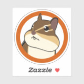 Fijne Chippy Sticker! 幸 せ op マ op うな op de ! Sticker (Vel)