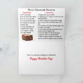 Fijne chocoladedag - met brownie recept binnenin kaart (Binnen)