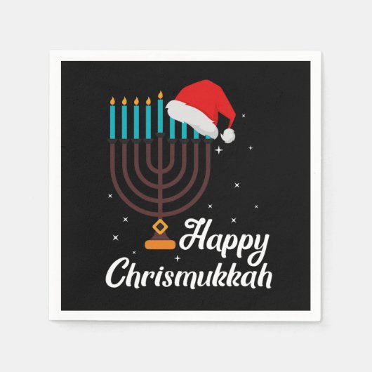 Fijne Chrismukkah Hanukkah Joods Festival Geschenk Servet (Voorkant)