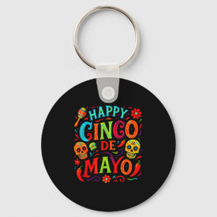 Fijne cinco de mayo - Mexicaanse feest schedels pa Sleutelhanger
