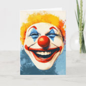 Fijne Clown April Fools Day Feestdagen Kaart (Voorkant)