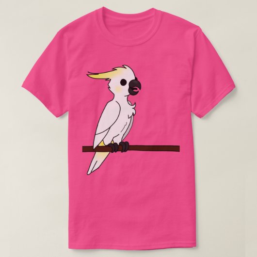 Fijne cockatoo op baars t-shirt (Design voorkant)