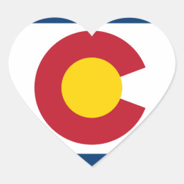 Fijne Colorado Dag! Hart Sticker