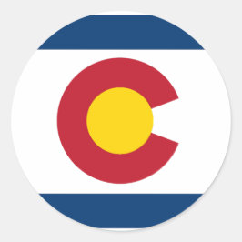 Fijne Colorado Dag! Ronde Sticker
