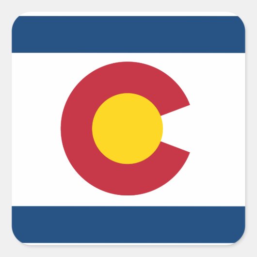 Fijne Colorado Dag! Vierkante Sticker (Voorkant)