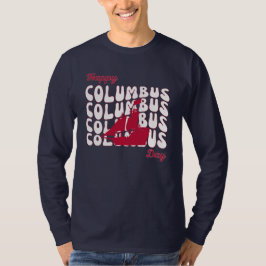 Fijne Columbus dag Mannen T-shirt