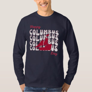 Fijne Columbus dag Mannen T-shirt