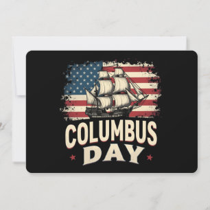 Fijne Columbus Dag van Verkenning en Reflectie Kaart