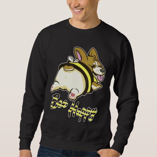 Fijne Corgi met bijenkostuum Trui (Voorkant)