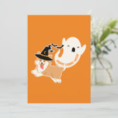 Fijne Corgi-Ween | Mooie Corgi Plat Kerstkaart (Staand voorkant)