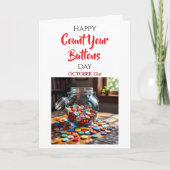 Fijne Count Your Buttons Dag | 21 oktober Kaart (Voorkant)