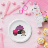 Fijne Cupcakes Papieren Bordje (Feest)