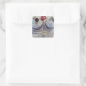 Fijne Cupcakes Vierkante Sticker (Tas)