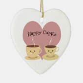 Fijne Cupple! Koffie Keramisch Ornament (Rechts)