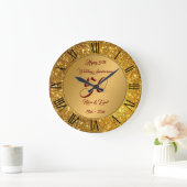 Fijne Customize Goud Glitter 50ste Verjaardag Grote Klok (Huis)