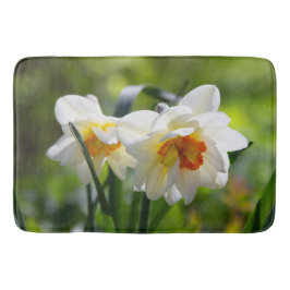 Fijne cute narcissen lente badmat