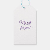 Fijne cute narcissen lente cadeaulabel (Achterkant)