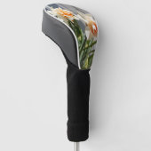 Fijne cute narcissen lente golfheadcover (Schuin)