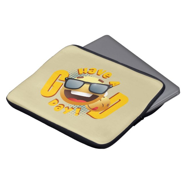 Fijne dag | 13 inch / 33.02 cm laptop sleeve (Voorkant top)