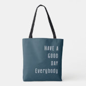 Fijne dag allemaal tote bag (Achterkant)