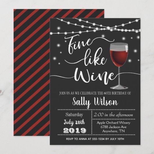 Fijne dag als uitnodiging voor een wedstrijd voor  (Voorkant / Achterkant)