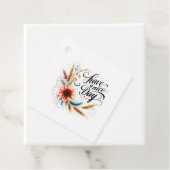 Fijne dag bloemen bedankjes labels (In situ)