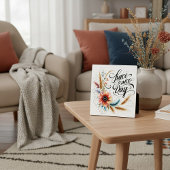 Fijne dag bloemen fotoplaat