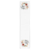 Fijne dag bloemen korte tafelloper (Voorkant)