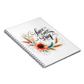 Fijne dag bloemen notitieboek (Rechterzijde)