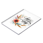 Fijne dag bloemen notitieboek (Linkerzijde)