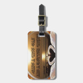 Fijne dag en een betere avond tekst quote bagagelabel (Voorkant verticaal)