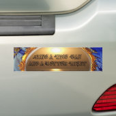 Fijne dag en een betere avond tekst quote bumpersticker (Op auto)