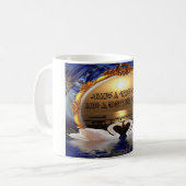 Fijne dag en een betere avond tekst quote koffiemok (Voorkant links)