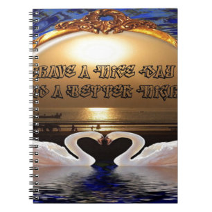 Fijne dag en een betere avond tekst quote notitieboek