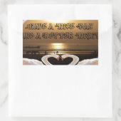 Fijne dag en een betere avond tekst quote rechthoekige sticker (Tas)