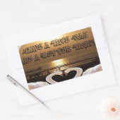 Fijne dag en een betere avond tekst quote rechthoekige sticker (Envelop)