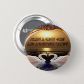 Fijne dag en een betere avond tekst quote ronde button 5,7 cm (Voorkant /achterkant)