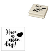 Fijne dag! houtstempel rubberstempel (Gestempeld)