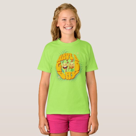 Fijne dag | Kinder Rugtas T-shirt (Voorkant volledig)