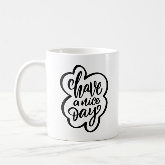 Fijne dag Mok met hond afbeelding (Links)