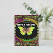 Fijne dag: Mooie oneindigheid vlinders kunst Briefkaart (Staand voorkant)