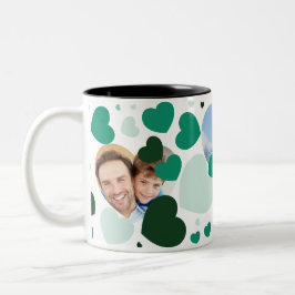 Fijne dag papa, je verdient het! tweekleurige koffiemok