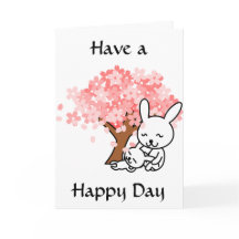 Fijne dag, Schattigee konijntjes onder de Kaart