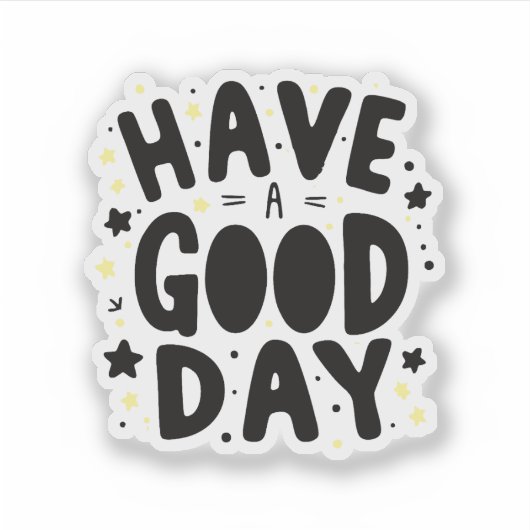 Fijne dag sticker (Voorkant)