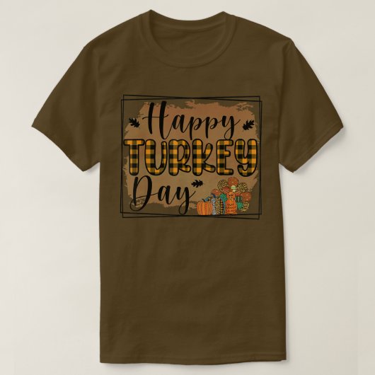 Fijne dag Thanksgiving dag feestdag T-shirt (Design voorkant)
