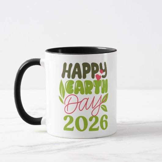 Fijne Dag van de Aarde 2026 Mok (Links)