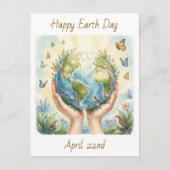 Fijne Dag van de Aarde 22 april Briefkaart (Voorkant)