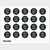 Fijne Dag van de Aarde - Dag van de Aarde 2025 Sch Ronde Sticker (Vel)