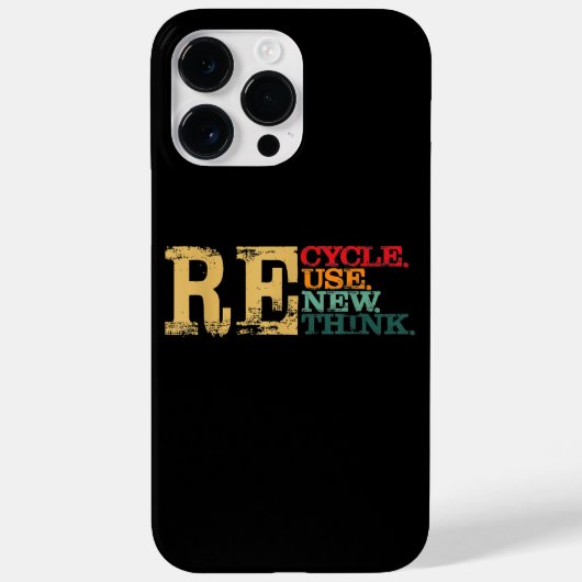 Fijne Dag van de Aarde Recycle Hergebruik Vernieuw Case-Mate iPhone Case (Achterkant)